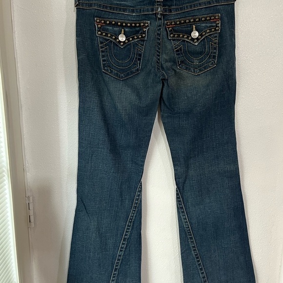 True, religion section joy studded, jeans, wide, leg, size 32 - Picture 6 of 8